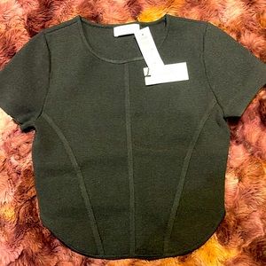 Aritzia Sculpt Knit Bustier Black